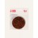 Mirror folding "Ornament", D = 7.2 cm, with an increase, brown color