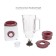 Stationary blender Pioneer SB144, 600 W, 1.5 l, white with lingonberry