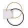 Causteen with PDU 2223/1 LED 160W Dimmer white-black 50x50x7 cm Bayerlux