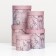 Set of round boxes 5V1 "marble", 25 × 25 ‒15 × 15 cm