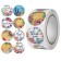 Stick Paper "Exotic. Flowers" d = 2.5 cm 500 pcs in a roll 3x6.5x6.5 cm