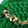 Clamp bag on the farmar, green color