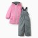 Winter set for girls, pink color, height 110-116 cm