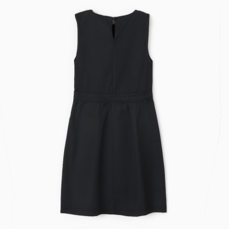 School sundress for girls, black color, height 134 cm-4