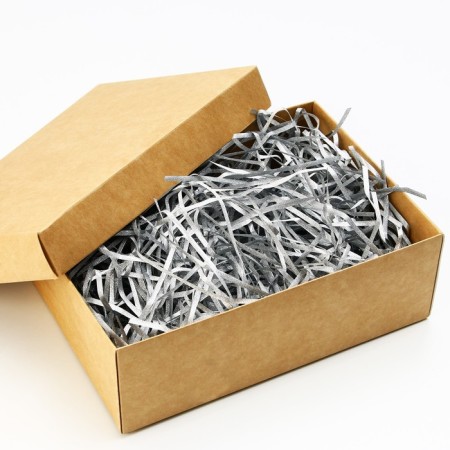 Filler for balls and gifts, packaging, silver, 15 x 26 cm-2