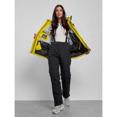 Ski jacket female, size 42, yellow color-10