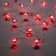 Garland “thread” 2 m dews with nozzles “heart”, IP20, silver thread, 20 LED, red glow, 2 modes, AAX2