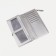 Women's wallet on the button, silver color