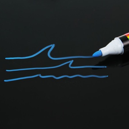 Cretaceous marker for glass, led, on a blister, blue-1