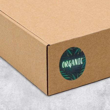 A set of organic business stickers, 50 pcs, 4 × 4 cm-3
