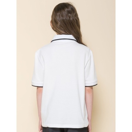 Jumper for girls, height 128 cm, white color-2