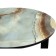 Coffee table Rob metal, blue marble/black 45x45x50 cm