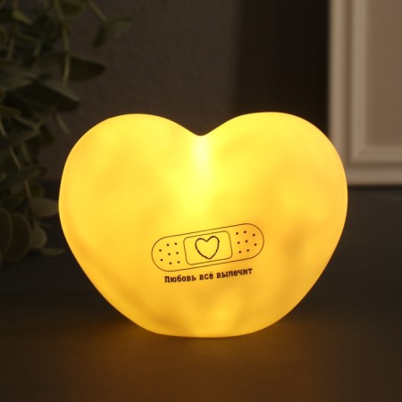 Nightlight "Heart" (patch) LED 3HLR44 8x11x7cm-1