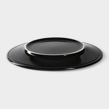 Porcelain plate Verde Notte, D = 24 cm-2