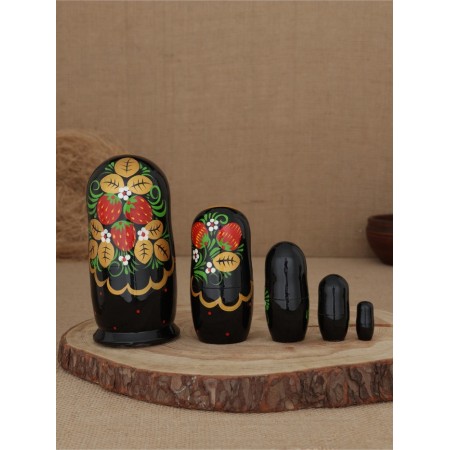 Matryoshka "Khokhloma with a butterfly" 5 puppet-1