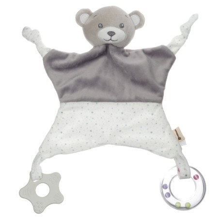 Toy - comforter "Gray bear", rattle, eruption, crumb I-6