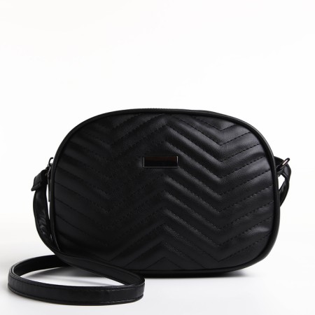 Bag Women's Cross-Bodi with a zipper, black color