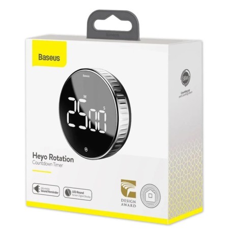 Timer Baseus Heyo Rotation Countdown Timer, from 3AAA NOT in compls, black-8