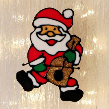Santa Claus with a violin glass 8x13 cm