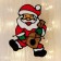Santa Claus with a violin glass 8x13 cm