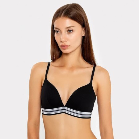Women's bra, black color, size 75V