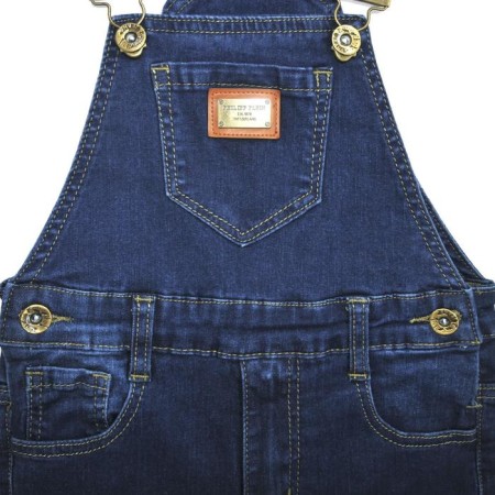 Semi -combinezone jeans for boys, height 104 cm, blue color-2