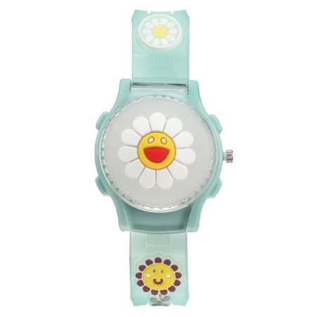 Watch is a wristwaging, "sunflower", d-3.5 cm, silicone strap L-21.5 cm, with backlight-1