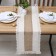 The Ethel Skandi track ts. brown 32*150 cm, 50% cotton 50% linen
