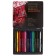 Pencils are whole, in a metal box, 16 colors