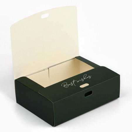 A folding gift box “Believe in a miracle”, 16.5 x 12.5 x 5 cm, without a tape, New Year-4