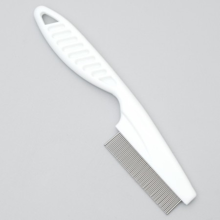Mini combine comb, 14 cm, 63 teeth (frequent), white