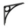 Decor bracket, 195x195, 2 pcs, black color