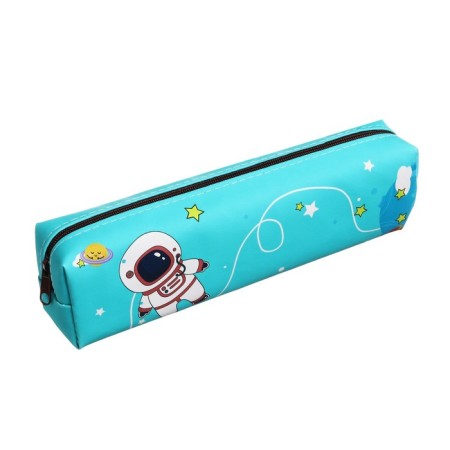 School "Cosmos", on a zipper, turquoise