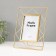 Photo frame Metal in 1 photo 10x15 cm "Loft. Triangles" gold 18x1x22 cm