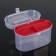 Organizer for storage with an insert, 15 × 7.5 × 10 cm, color mix
