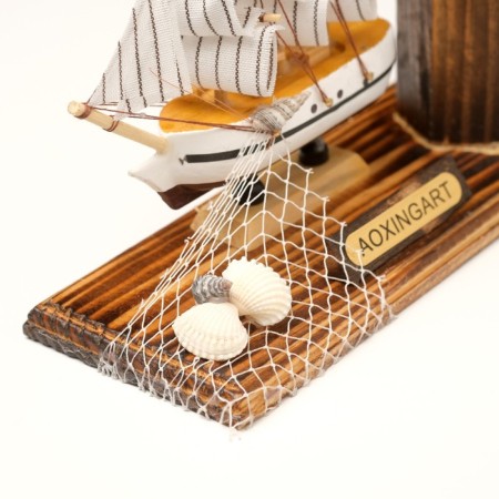 Set of desktop "ship" with two pencils and thermometer 25*8*16cm-4