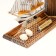 Set of desktop "ship" with two pencils and thermometer 25*8*16cm