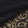 Lace elastic fabric, 180 mm × 23 ± 1 m, black color