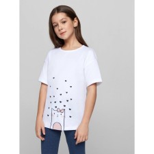 Футболка для девочек Conte Elegant , рост 116-122 см, цвет white