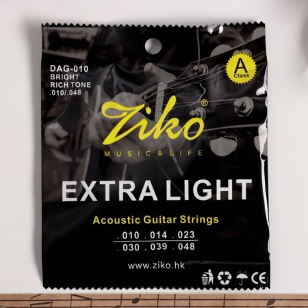 Струны акустической гитары ZIKO DAG-010, 10-48-1