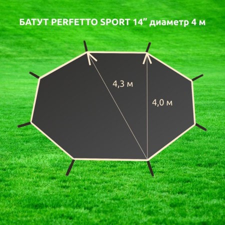 Sunscreen for trampoline 14 ", Perfetto Sport PS-014