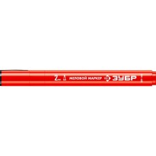 Zubrov marker MM-400 06332-3, chalk, round, 2 mm, red