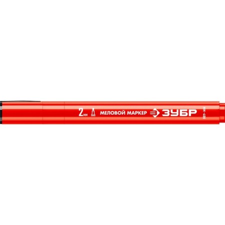 Zubrov marker MM-400 06332-3, chalk, round, 2 mm, red