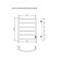 Electric towel "Sanprise" Classic P6, 450x600 mm, right, chrome