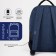 A backpack on a zipper, "saxi", a laptop department, blue color