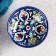 Candy of Rishtan ceramics "Flowers", 12 cm, blue
