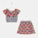 Suit for girls, white color, height 128 cm