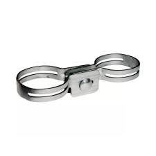 Fastening, for temporary fences, d = 51 mm, zinc, gray