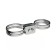 Fastening, for temporary fences, d = 51 mm, zinc, gray