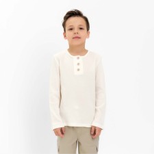 Лонгслив детский KAFTAN "Basic line", р.34 (122-128 см), бежевый